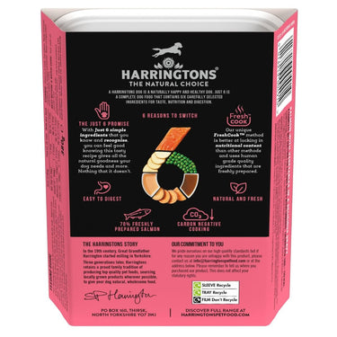 Harringtons Just 6 Salmon Grain Free Adult Wet Dog Food 380g - 380G
